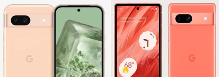 Google Pixel 8a e Google Pixel 7a (Crédito da imagem: SmartPrix e Google store - editado)