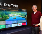 A LG Easy TV oferece controle remoto e botão de ajuda. (Fonte da imagem: LG Electronics)