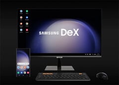 O Samsung DeX in One UI 8 tem uma aparência mais moderna do que a versão mostrada aqui. (Fonte da imagem: Samsung) 