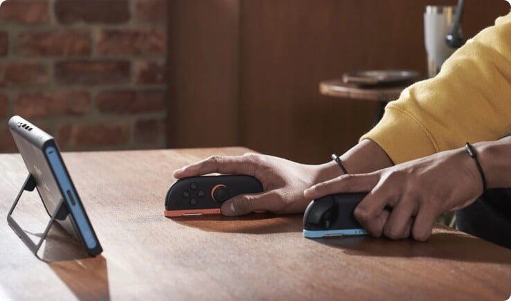 Ambos os Joy-Cons podem ser usados como mouses. (Fonte da imagem: Nintendo)