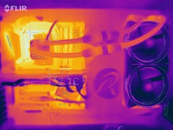 AMD Ryzen 7 5800X durante nosso teste de estresse