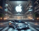 O Apple Car supostamente não existe mais (imagem gerada por DALL-E 3.0)