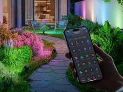 Os Outdoor Spotlights 2 da Govee (na foto) são compatíveis com o Matter. (Fonte da imagem: Govee)