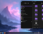 Captura de tela da área de trabalho do Nobara Linux 42