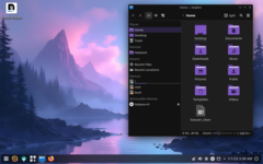 Captura de tela da área de trabalho do Nobara Linux 42