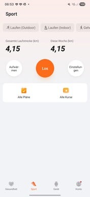 Honor Saúde: Registro de exercícios