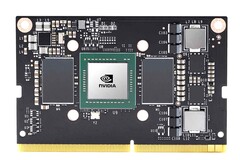 O Jetson TX2 NX tem o tamanho de um módulo SO-DIMM. (Fonte de imagem: NVIDIA)