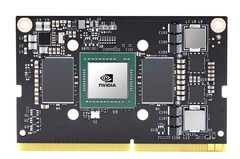 O Jetson TX2 NX tem o tamanho de um módulo SO-DIMM. (Fonte de imagem: NVIDIA)