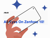 Uma maquete que a ASUS está usando para anunciar seu concorrente Zenfone 10. (Fonte da imagem: ASUS)