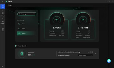 Perfis de desempenho do GiMATE