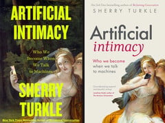 Duas capas diferentes do livro Artificial Intimacy