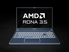 O RDNA 3.5 poderá estar em uso até 2029. Na foto: Uma renderização mostrando um laptop para jogos da AMD. (Fonte da imagem: AMD - editado)