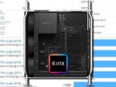 O Apple M1X foi previsto para oferecer um desempenho mais rápido que um Mac Pro de 16 núcleos (Final de 2019). (Fonte da imagem: Apple/Geekbench - editado)