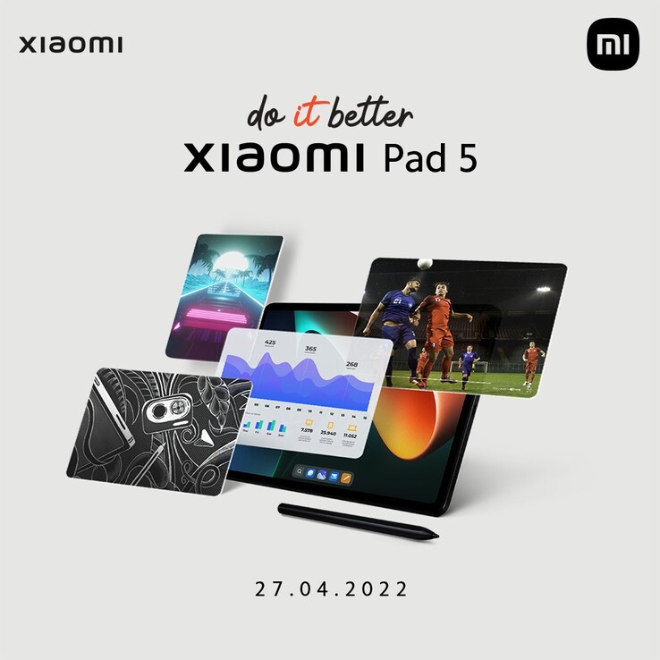 Xiaomi provoca o próximo lançamento do Pad 5. (Fonte: Xiaomi Índia via Twitter)