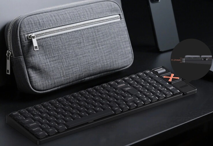 Teclado mecânico sem fio Iqunix Magi96 com layout ISO-DE. (Fonte da imagem: Iqunix)