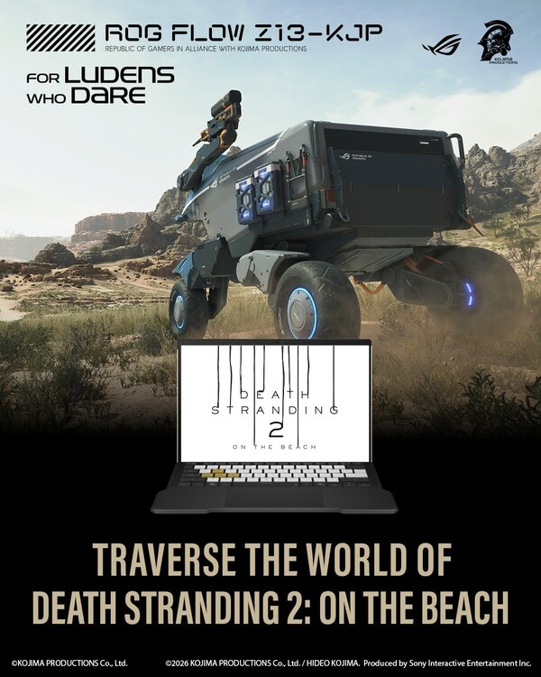 O ROG Flow Z13-KJP virá com uma cópia gratuita do Death Stranding 2: On The Beach.