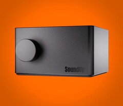 O SoundUp é um amplificador compacto com uma bateria integrada (Fonte da imagem: LastObject)