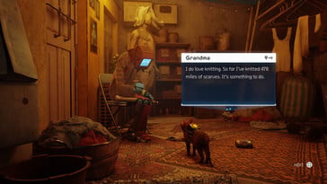 Na foto: Uma captura de tela do jogo Stray.