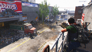 Uma imagem mostrando a jogabilidade em Tom Clancy's The Division 2. (Fonte da imagem: Steam)