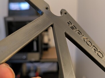 Close up do sistema de montagem RepRack.