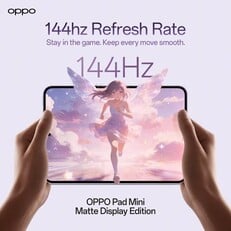 Tela de 144Hz do Oppo Pad Mini
