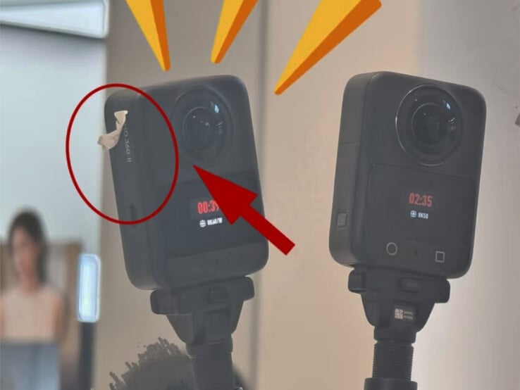 O Osmo 360 II e o Osmo 360, da esquerda para a direita.