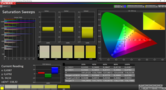 CalMAN: Saturation Sweeps (calibrated)