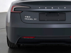 O novo emblema da variante do Tesla Model 3+. (Fonte da imagem: MIIT)