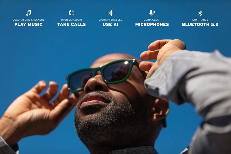 Os óculos inteligentes Eddie Bauer são leves e funcionam por 12 horas entre as cargas. (Fonte: Innovative Eyewear)