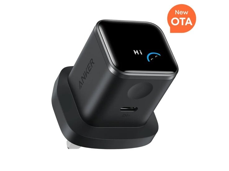 O Anker Nano Charger (45W, Smart Display) para o Reino Unido