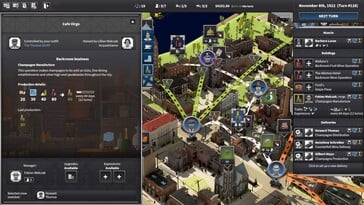 Uma imagem que mostra uma interface de utilizador em City of Gangsters.