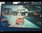 Jogabilidade de Cyberpunk 2077 em execução no HP Victus com GPU RTX 5050 em configurações médias de 1080p (Fonte da imagem: Dawid Does Tech Stuff/YouTube)