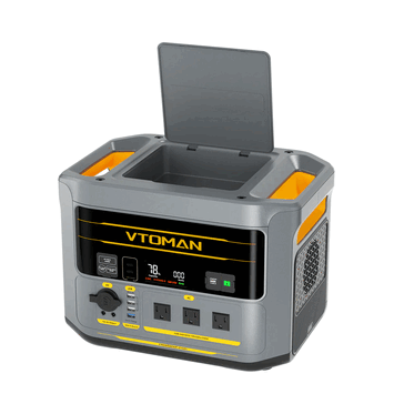 A estação de energia portátil Vtoman FlashSpeed 2400 tem um design de topo plano