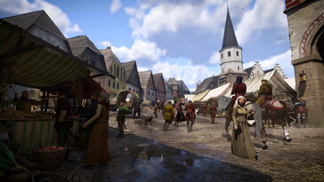 Uma imagem mostrando a cidade de Kuttenberg em Kingdom Come: Deliverance II. (Fonte da imagem: Steam)