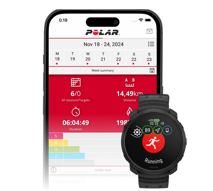 O Grit X2 é compatível com o aplicativo Polar Flow em Android, iOS e na web. (Fonte da imagem: Polar)