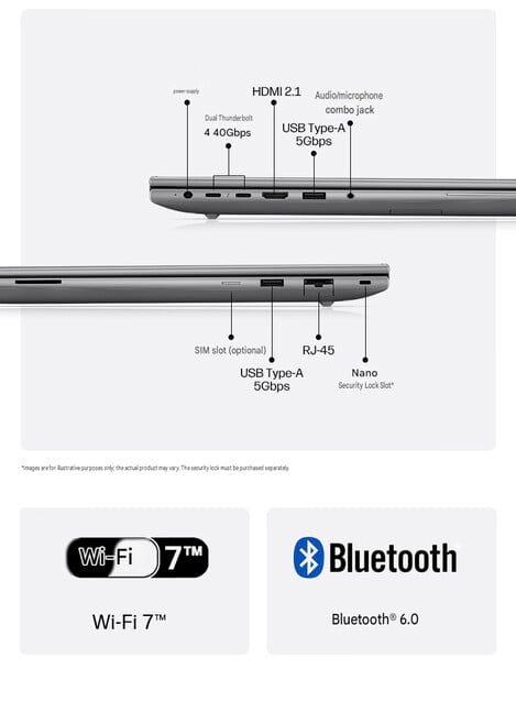 Configuração das portas do laptop ZBook X 16 G2ig (tradução automática)