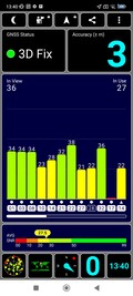 Sinal GPS ao ar livre