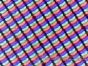 Subpixels RGB nítidos, sem problemas mínimos de granulosidade