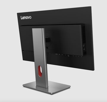 Vista traseira do monitor OLED Lenovo P27UL.