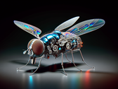 O micro drone chinês tem aproximadamente 0,51 polegadas de comprimento. (Fonte da imagem: DallE3)