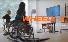 Esteira de fitness para cadeira de rodas Kangsters Wheely-X para exercícios e esportes eletrônicos. (Fonte: Kangster)