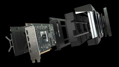  GeForce O RX 6900XT refrigerado a líquido custa atualmente mais do que o RX 3090 na Índia, apesar de apresentar pior desempenho (Fonte de imagem: AMD)