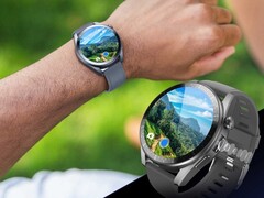 O LZAKMR A2 smartwatch tem uma câmera ao seu lado. (Fonte da imagem: LZAKMR)