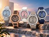 O Casio G-Shock Baby-G BGA-3000C-2A, o BGA-3000CG-5A, o BGA-3000-2A, o BGA-3000-5A e o BGA-3000-7A (da esquerda para a direita)