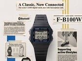 Os novos relógios F-B100W da Casio, equipados com Bluetooth, já estão finalmente à venda.