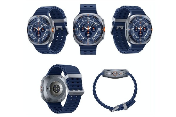 O robusto Galaxy Watch Ultra (2025) tem um visual deslumbrante nesta tonalidade azul. (Fonte da imagem: PhoneArena/Evan Blass)