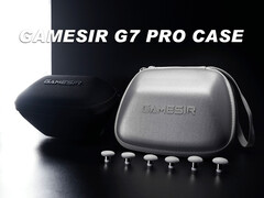 O estojo de transporte do GameSir G7 Pro vem com três pares de thumbsticks. (Fonte da imagem: GameSir)