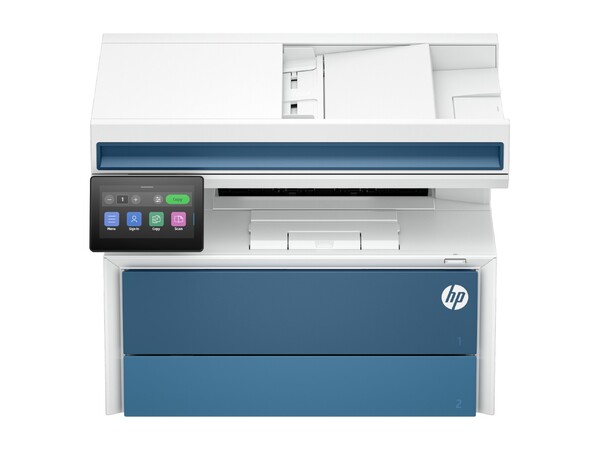 A HP LaserJet Pro MFP 4112fdw é capaz de imprimir, copiar, digitalizar e enviar faxes.