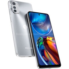 A Moto Motorola E32 deve estar disponível em pelo menos nas cores azul e prata. (Fonte da imagem: Bestopedia & @Sudhanshu1414)