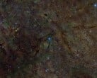 Uma imagem composta que mostra uma seção do meio interestelar com raios X para enxofre (Fonte da imagem: DSS, DECaPS, eRosita e NASA; cortada)